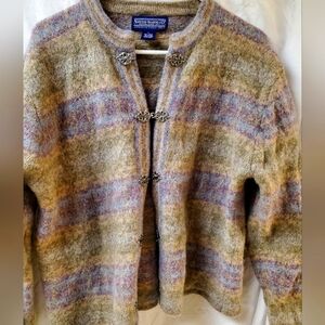 Newton Trading Company 100% wool sweater cardigan